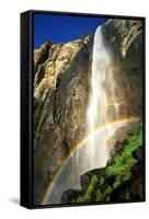 USA, California, Yosemite National Park. Bridalveil Fall Rainbow-Jaynes Gallery-Framed Stretched Canvas