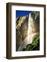 USA, California, Yosemite National Park. Bridalveil Fall Rainbow-Jaynes Gallery-Framed Photographic Print