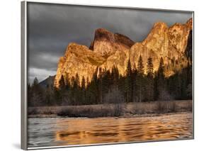 USA, California, Yosemite National Park, Bridalveil Falls at sunset-Ann Collins-Framed Photographic Print