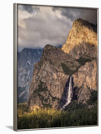 USA, California, Yosemite National Park, Bridalveil Falls at sunset-Ann Collins-Framed Photographic Print