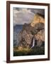 USA, California, Yosemite National Park, Bridalveil Falls at sunset-Ann Collins-Framed Photographic Print