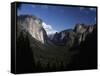 USA, California, Yosemite National Park, El Capitan Mountain and Yosemite Valley-null-Framed Stretched Canvas