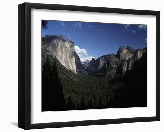 USA, California, Yosemite National Park, El Capitan Mountain and Yosemite Valley-null-Framed Giclee Print