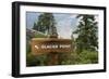 USA, California, Yosemite National Park, Glacier Point Directional Sign-Bernard Friel-Framed Photographic Print