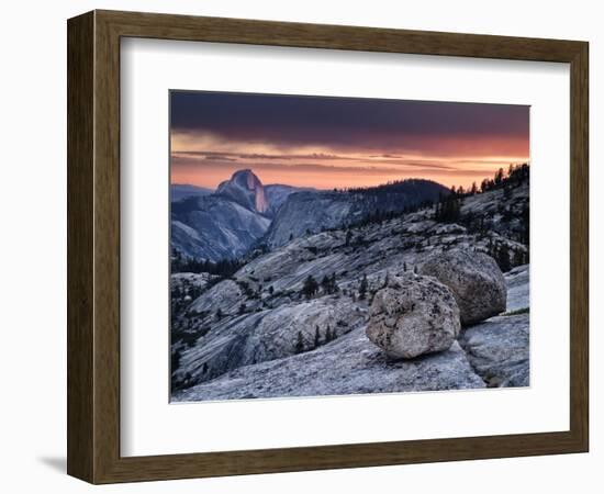 USA, California, Yosemite National Park. Sunset Light on Half Dome from Olmsted Point-Ann Collins-Framed Photographic Print