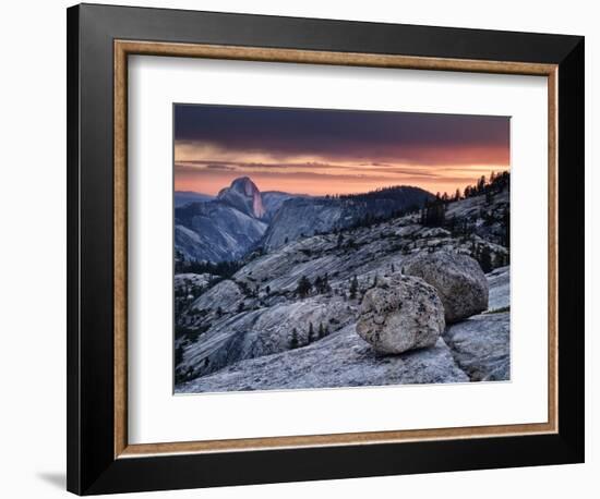 USA, California, Yosemite National Park. Sunset Light on Half Dome from Olmsted Point-Ann Collins-Framed Photographic Print