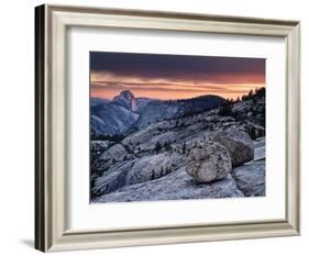 USA, California, Yosemite National Park. Sunset Light on Half Dome from Olmsted Point-Ann Collins-Framed Photographic Print