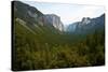 USA, California, Yosemite National Park, Tunnel View of El Capitan and Half Dome-Bernard Friel-Stretched Canvas