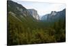 USA, California, Yosemite National Park, Tunnel View of El Capitan and Half Dome-Bernard Friel-Stretched Canvas