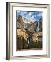 USA, California, Yosemite National Park. Upper and Lower Yosemite Falls at Sunrise-Ann Collins-Framed Photographic Print