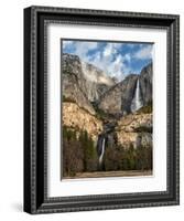 USA, California, Yosemite National Park. Upper and Lower Yosemite Falls at Sunrise-Ann Collins-Framed Photographic Print