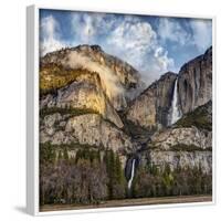 USA, California, Yosemite National Park, Upper and Lower Yosemite Falls at Sunrise-Ann Collins-Framed Photographic Print