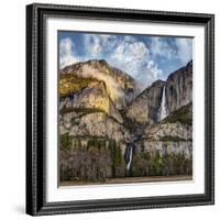 USA, California, Yosemite National Park, Upper and Lower Yosemite Falls at Sunrise-Ann Collins-Framed Photographic Print