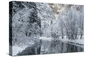 USA, California, Yosemite National Park. Winter Landscape of Merced River-Jaynes Gallery-Stretched Canvas