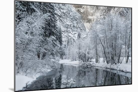 USA, California, Yosemite National Park. Winter Landscape of Merced River-Jaynes Gallery-Mounted Photographic Print