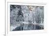 USA, California, Yosemite National Park. Winter Landscape of Merced River-Jaynes Gallery-Framed Photographic Print