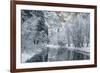 USA, California, Yosemite National Park. Winter Landscape of Merced River-Jaynes Gallery-Framed Photographic Print