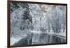 USA, California, Yosemite National Park. Winter Landscape of Merced River-Jaynes Gallery-Framed Photographic Print