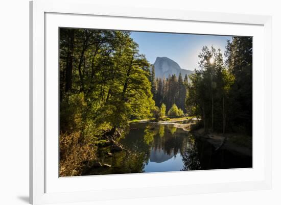 USA California. Yosemite National Park, Yosemite Valley over Merced River.-Alison Jones-Framed Premium Photographic Print