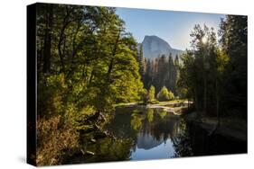 USA California. Yosemite National Park, Yosemite Valley over Merced River.-Alison Jones-Stretched Canvas