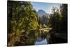 USA California. Yosemite National Park, Yosemite Valley over Merced River.-Alison Jones-Stretched Canvas