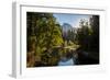 USA California. Yosemite National Park, Yosemite Valley over Merced River.-Alison Jones-Framed Photographic Print