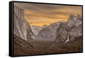 USA, California, Yosemite, Tunnel View-John Ford-Framed Stretched Canvas