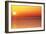 Usa,Chicago,Lake Michigan,Orange Sunset,City Skyline in Distance-Frank Cezus-Framed Photographic Print