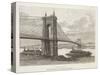 Usa, Cincinnati, Bridge over Ohio River from Nouvelle Geographie Universelle by Elisee Reclus-null-Stretched Canvas