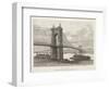 Usa, Cincinnati, Bridge over Ohio River from Nouvelle Geographie Universelle by Elisee Reclus-null-Framed Giclee Print