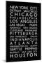 USA Cities Bus Roll-Michael Tompsett-Mounted Art Print