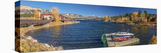 USA, Colorado, Animas River Valley North of Durango, Elektra Lake-Alan Copson-Stretched Canvas