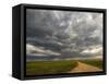 USA, Colorado, approaching storm-George Theodore-Framed Stretched Canvas
