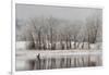 USA, Colorado, Boulder. Canadian Geese Taking Flight from Water-Jaynes Gallery-Framed Photographic Print