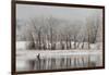 USA, Colorado, Boulder. Canadian Geese Taking Flight from Water-Jaynes Gallery-Framed Photographic Print