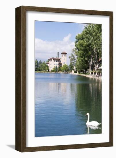 USA, Colorado, Colorado Springs. Broadmoor Resort's Cheyenne Lake-Trish Drury-Framed Photographic Print