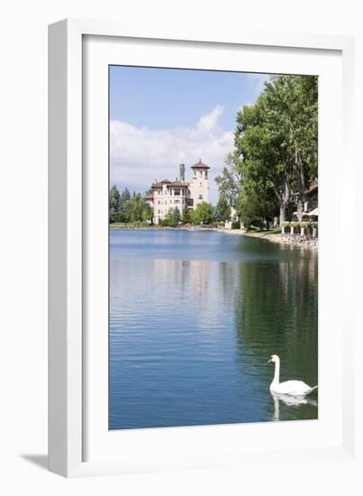 USA, Colorado, Colorado Springs. Broadmoor Resort's Cheyenne Lake-Trish Drury-Framed Photographic Print