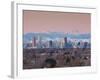 USA, Colorado, Denver, City View and Rocky Mountains from the East-Walter Bibikow-Framed Photographic Print