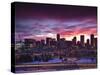 USA, Colorado, Denver, City View from the West-Walter Bibikow-Stretched Canvas