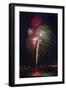 USA, Colorado, Frisco, Dillon Reservoir. Fireworks display on July 4th-Fred Lord-Framed Photographic Print