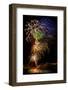 USA, Colorado, Frisco, Dillon Reservoir. Fireworks display on July 4th-Fred Lord-Framed Photographic Print