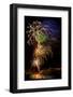 USA, Colorado, Frisco, Dillon Reservoir. Fireworks display on July 4th-Fred Lord-Framed Photographic Print