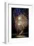 USA, Colorado, Frisco, Dillon Reservoir. Fireworks display on July 4th-Fred Lord-Framed Photographic Print