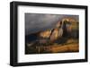 USA, Colorado, Gunnison National Forest. The Castles rock formation on a stormy autumn sunrise.-Jaynes Gallery-Framed Photographic Print