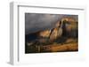 USA, Colorado, Gunnison National Forest. The Castles rock formation on a stormy autumn sunrise.-Jaynes Gallery-Framed Photographic Print