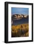 USA, Colorado, Gunnison National Forest. The Castles rock formation on an autumn sunrise.-Jaynes Gallery-Framed Photographic Print