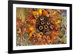 USA, Colorado, Lafayette. Water Bubbles on Glass Table Top-Jaynes Gallery-Framed Photographic Print