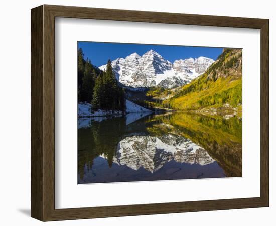 USA, Colorado, Maroon Bells-George Theodore-Framed Photographic Print