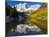 USA, Colorado, Maroon Bells-George Theodore-Stretched Canvas