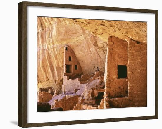 USA, Colorado, Mesa Verde, Long House-John Ford-Framed Photographic Print